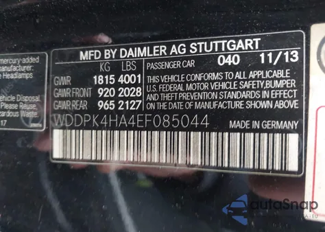 2014 Mercedes-Benz Slk 250 z USA, uszkodzony, nr VIN WDDPK4HA4EF085044